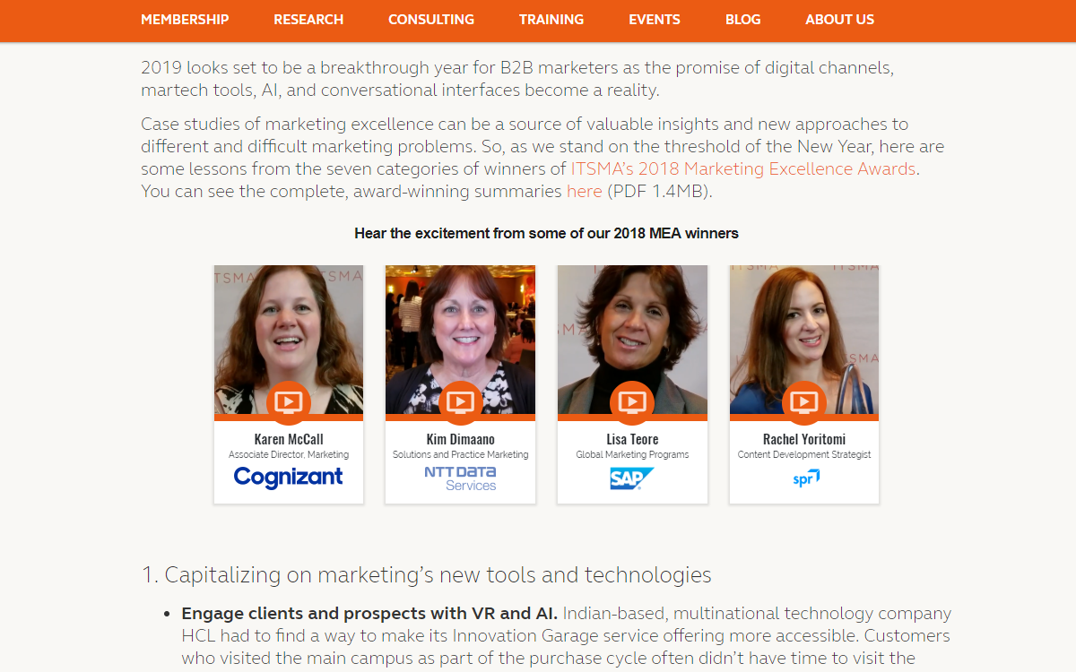 ITSMApromoteEventAwards Customer Voice