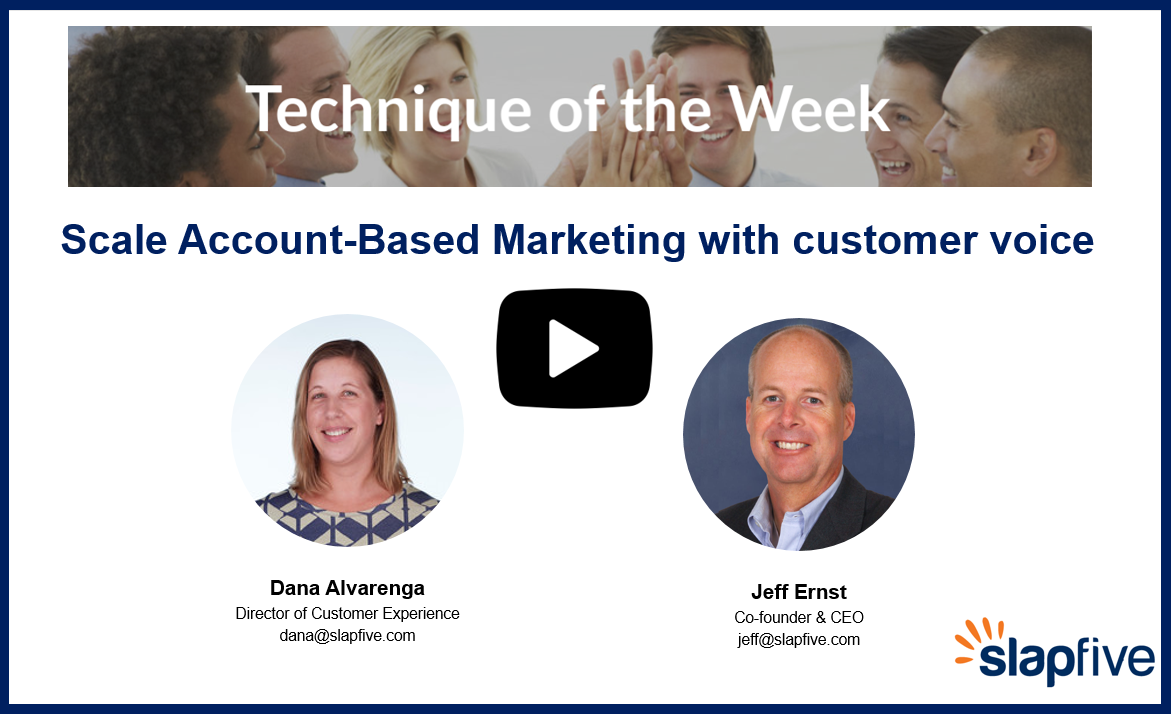 Scale Account Based Marketing with Customer Voice