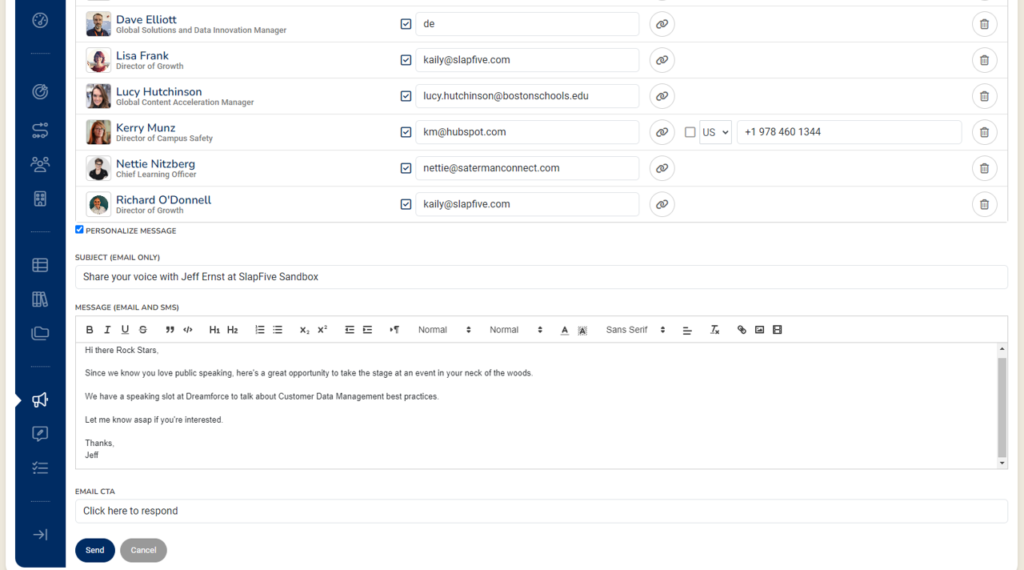 Offer customers opportunites to perform acts of advocacy