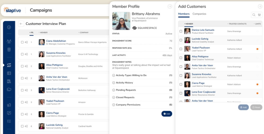 Customer Campaigns - target customers